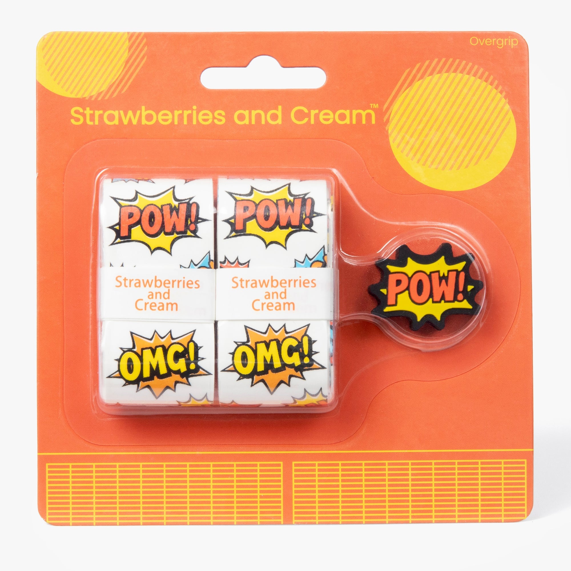 The POW Collection Matching Overgrip and Dampener Set - Orange