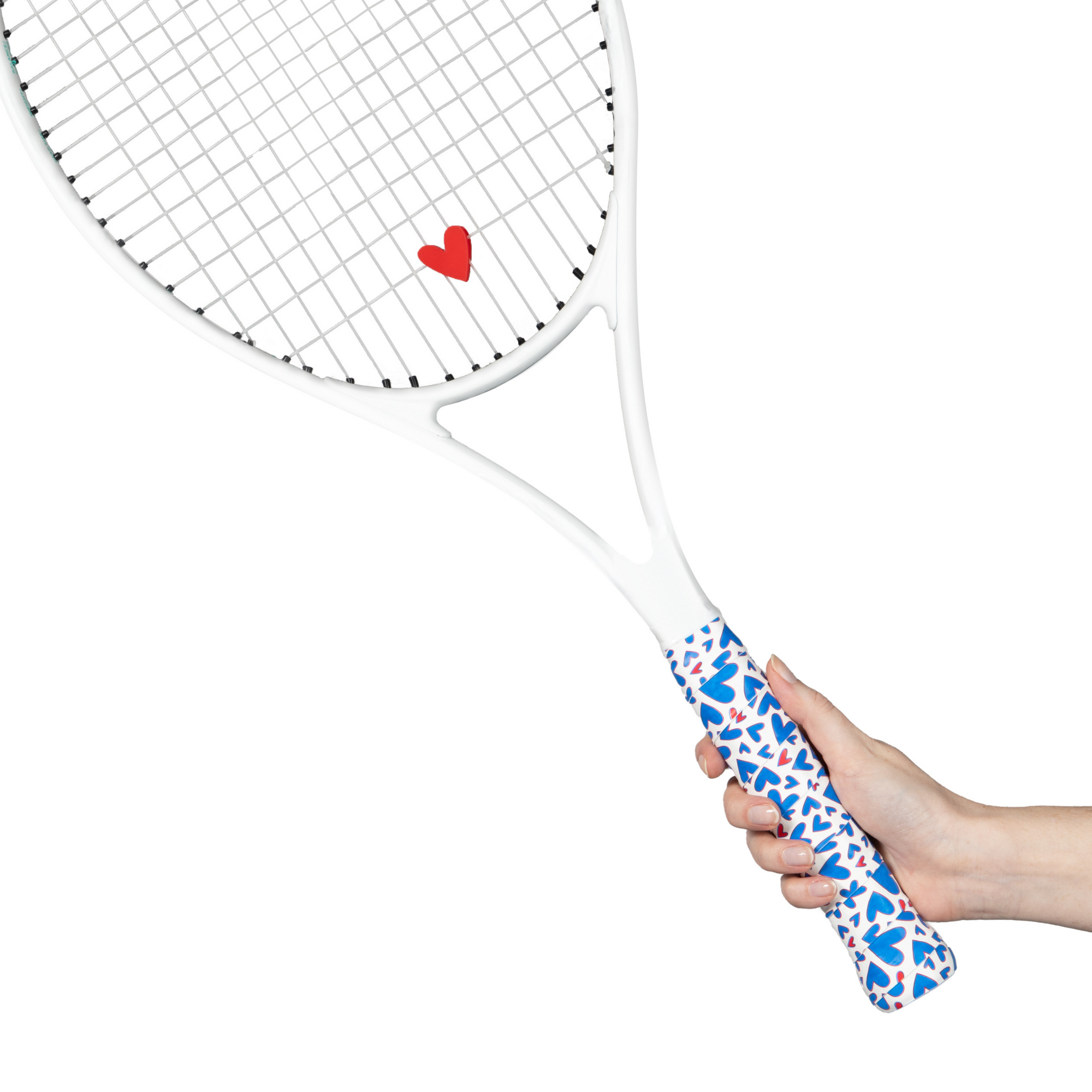 Tennis Overgrip and Dampener Set - Blue Hearts