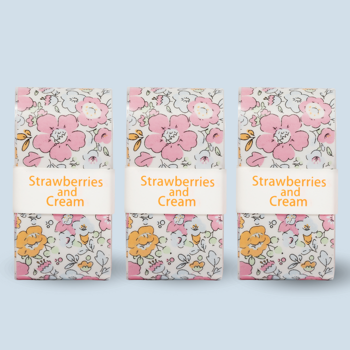 3 Strawberries and Cream Anneliese Collection Pink overgrips