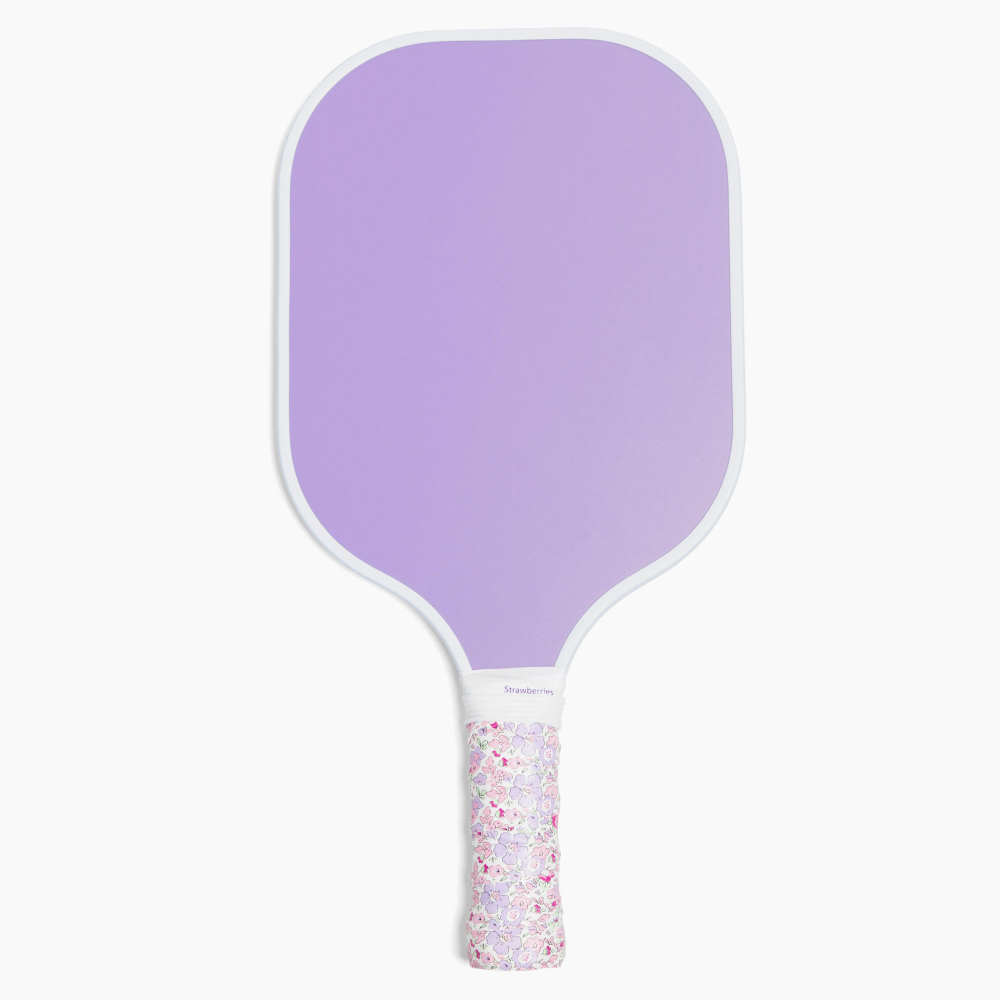 Purple Pickleball Paddle with Strawberries and Cream Purple Pickleball Overgrip