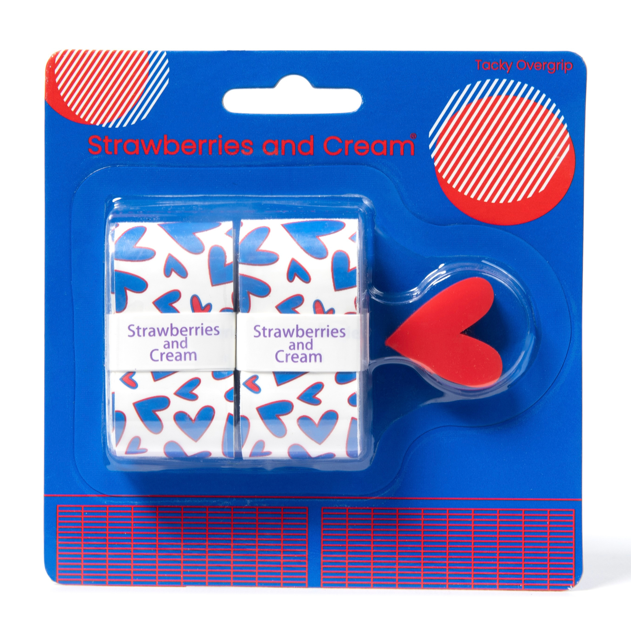 Heartbeat Overgrip & Dampener – Cute & Comfy | Strawberries and Heartbeat Overgrip & Dampener – Cute & Comfy | Strawberries and
