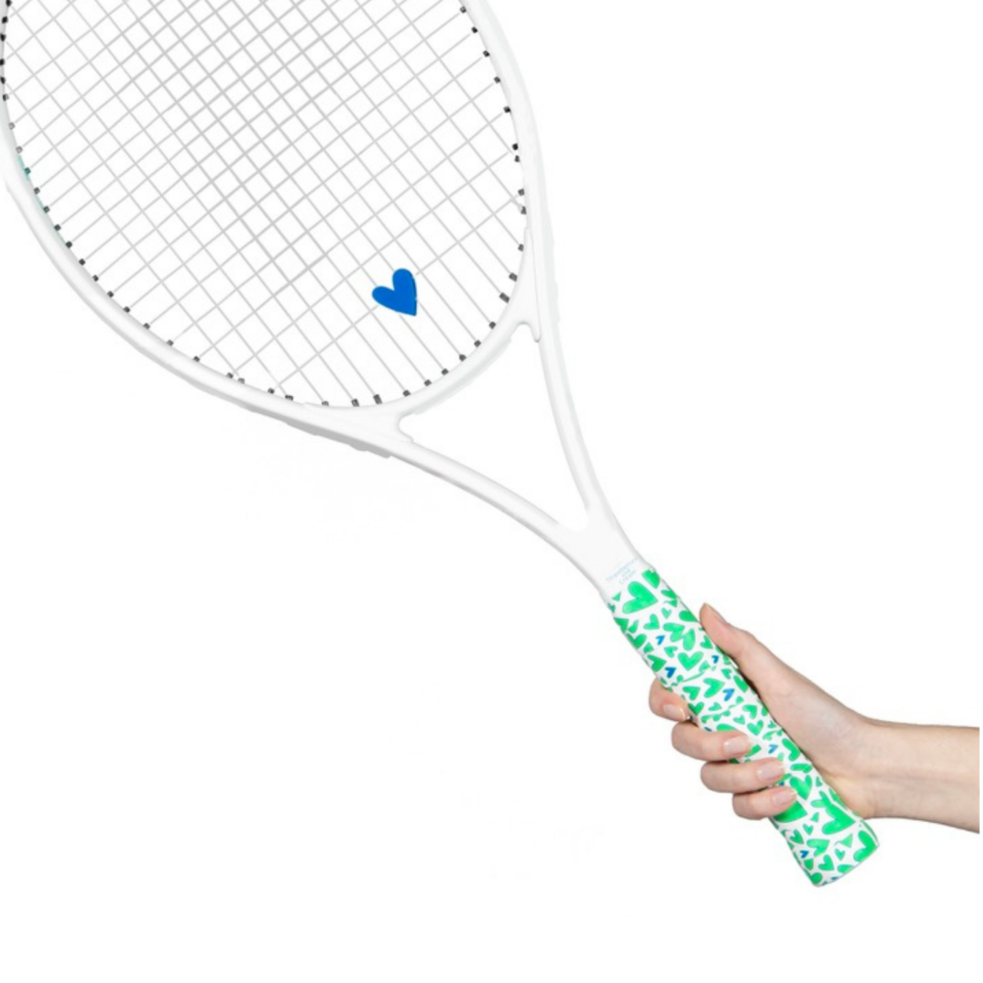 Tennis Overgrip and Dampener Set - Green Hearts